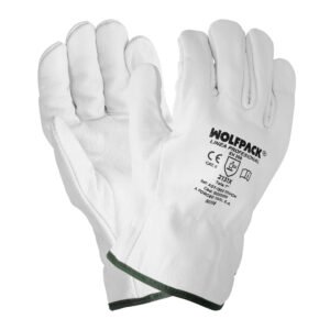 Guantes Piel FLOR  10" Con Colgador (Par)