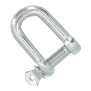 Grillete Recto Galvanizado 6 mm. 1/4" Uso Domestico