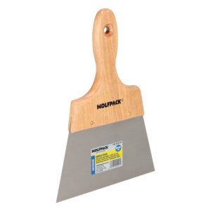 Espatula Techos Mango Madera Hoja Acero 90 x 160 mm. Aplicar Yeso, Pintora, Masillas, Pladur, etc.