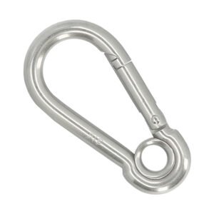 Mosqueton Bombero Inoxidable Con Ojo  60 mm. Uso domestico
