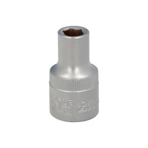 Llave Vaso 1/2" Hexagonal 8 mm. Perfil de 6 caras. Acero Cromo Vanadio, Aristas Redondas