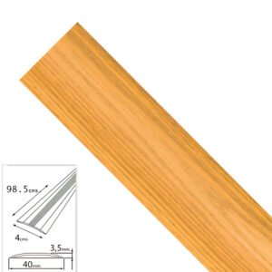 Tapajuntas Adhesivo Para Moquetas Metal Roble   98,5 cm.