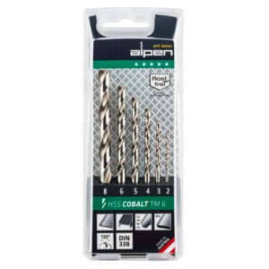 Estuche Brocas Alpen Cobalto  6 Piezas